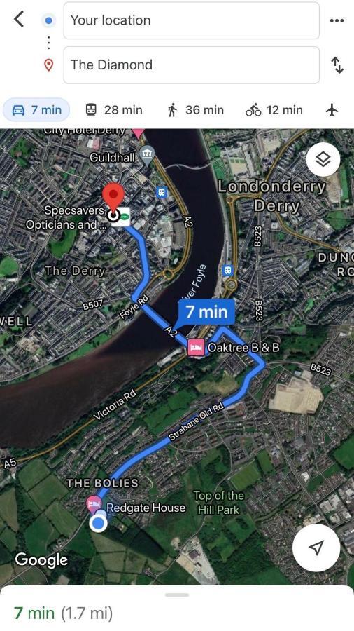 Redgate House Bed & Breakfast Londonderry Bagian luar foto
